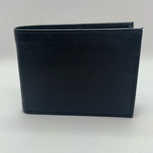 Mens Genuine Leather Bifold Wallet RFID